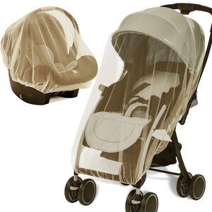 Stroller mosquito net for baby stroller car seat playard bug net khaki color